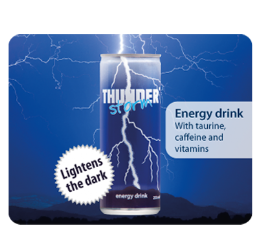 Thunderstorm, energy drink